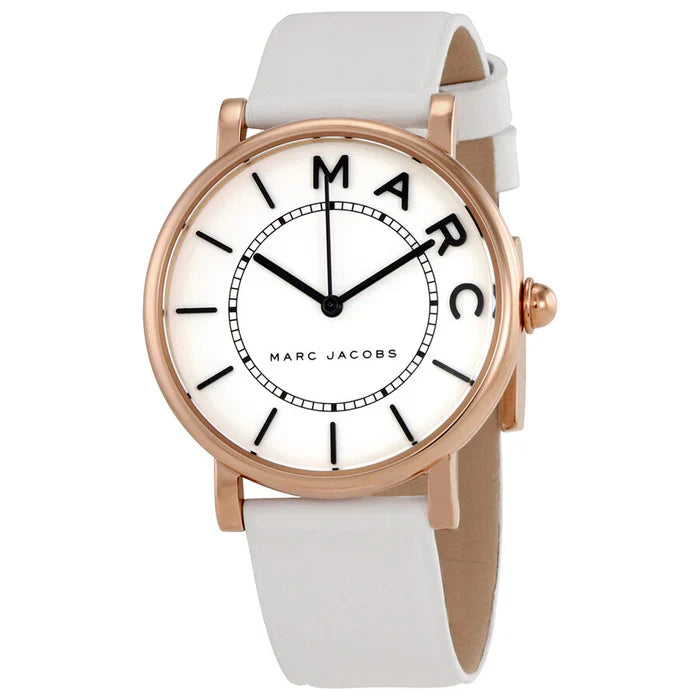 Marc Jacobs Roxy Watches: Stylish White, Rose Gold & Fuchsia Designs for Women