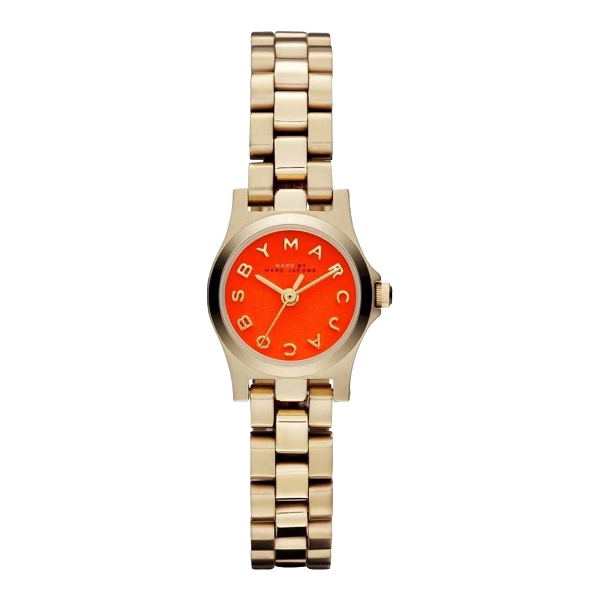 Marc By Marc Jacobs Henry Dinky Orange Dial Ladies Watch MBM3202 - Big Daddy Watches