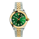 Versace Hellenyium Two-Tone Green Dial Men's Watch VEVK00620 - Big Daddy Watches