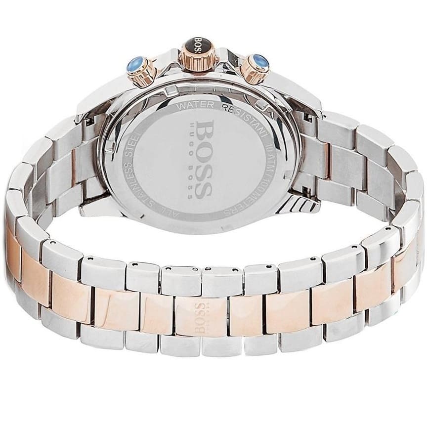 Hugo Boss Ikon Chronograph Grey Dial Two Tone Steel Strap Watch for Men - 1513339 1513339 - Image 4