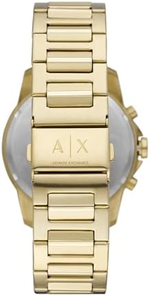 Armani Exchange All Gold Chronograph Grey Dial Men's Watch - AX1721