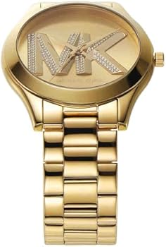 Michael Kors Oversized Slim Runway Gold-Tone Logo Watch MK4732