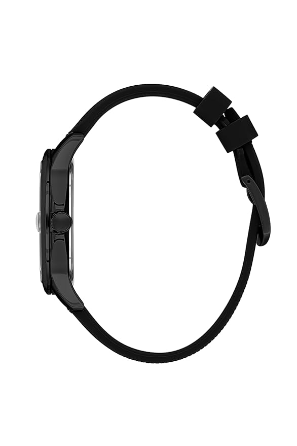 Daniel Klein Premium Three Hand Date Window Black Silicone Watch - DK.1.13910-1