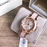 Michael Kors Mini Blair Multi-Function Rose Dial Ladies Watch MK6175