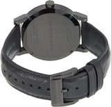 Burberry City Black Leather Strap Men's Watch BU9906