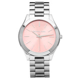 Michael Kors Silver Slim Runway Pink Dial Women's Watch MK3380 - Big Daddy Watches