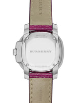 Burberry The Britain Pink Dial Pink Leather Strap Watch for Women - BBY1715 BBY1715 - Image 3