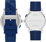Burberry City Sport Swiss Analog Quartz Blue Rubber Strap Chronograph Mens BU9808 BU9808 - Image 5