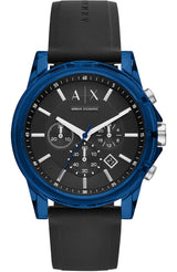 Armani Exchange Outerbanks Blue Silicon Strap Men's Watch AX1339 - Big Daddy Watches
