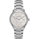 Burberry Men’s Swiss Made Quartz Stainless Steel Silver Dial Men's Watch  BU10004 - Big Daddy Watches
