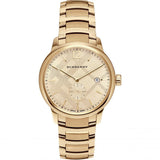 Burberry Men’s Swiss made Stainless Steel Gold Dial Men's Watch  BU10006 - Big Daddy Watches