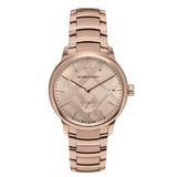 Burberry Women’s Swiss Made Quartz Stainless Steel Rose Gold Dial Women's Watch  BU10116 - Big Daddy Watches