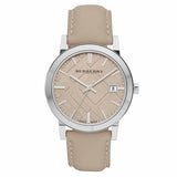 Burberry Men's Large Check Tan Leather Strap Men's Watch  BU9010 - Big Daddy Watches