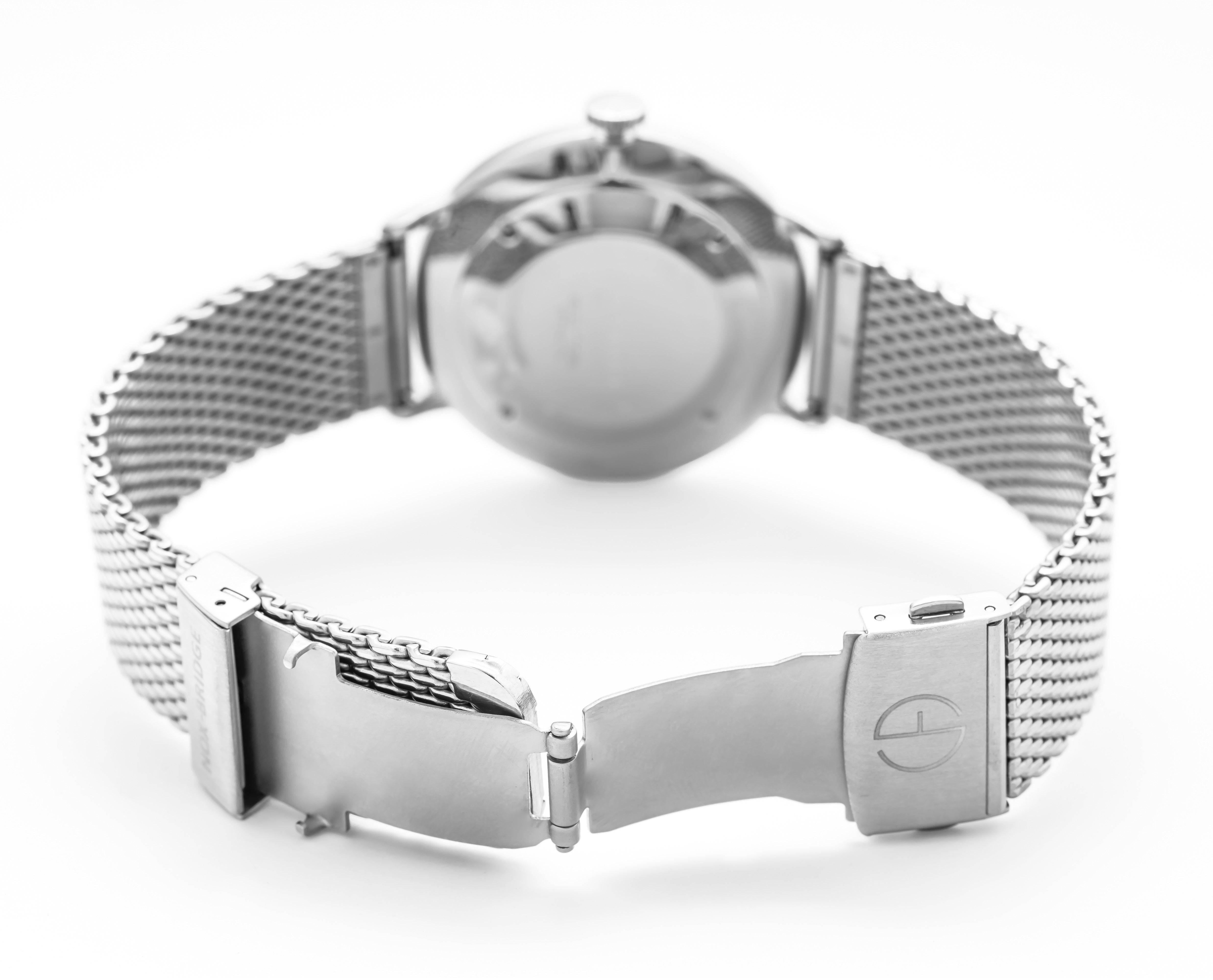 Noxbridge Pegasus Stainless Steel Mesh Silver Bracelet