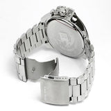 Diesel Mega Chief DZ4328Diesel Mega Chief DZ4328 316L silver-tone stainless steel 10ATM (100m) water resistant Japan movements with a chronograph and date function