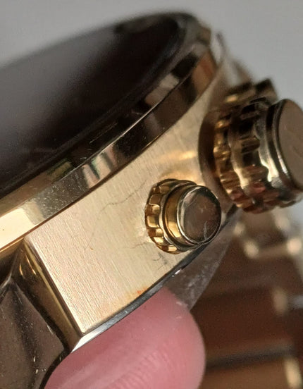 Diesel Mr. Daddy 2.0 Chronograph All Gold Men's Watch DZ7399 (Defect)