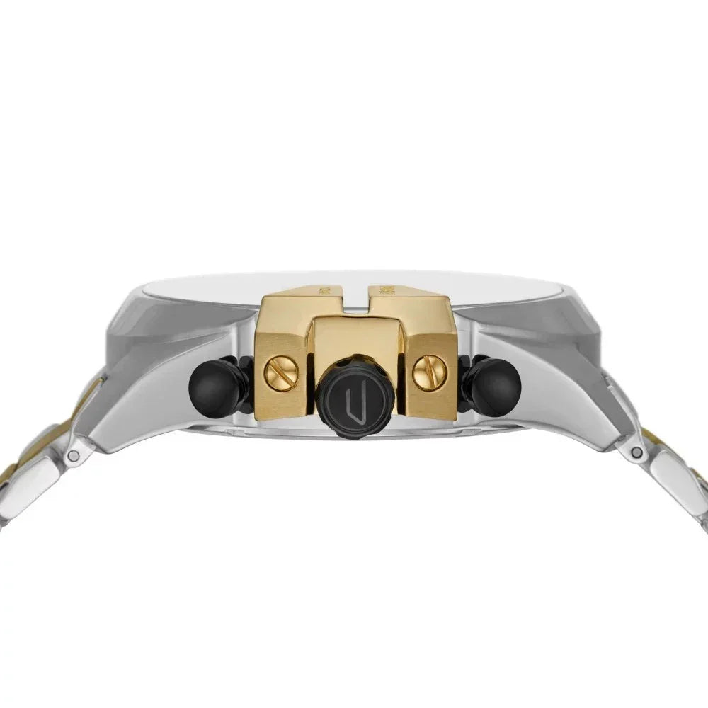 Diesel Mega Chief Silver/Gold-Tone Chronograph Watch DZ4581