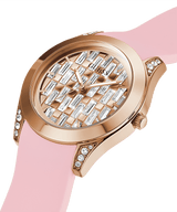 Guess Clarity Rose Gold Silicone Women's Watch GW0109L2