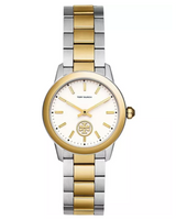 Tory Burch Collins Petite Yellow Gold-Tone and Stainless Steel Women's Watch TBW1306