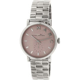Marc Jacobs Baker Pink Dial Silver-Tone 36mm Ladies Watch MBM3280 - Big Daddy Watches
