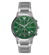 Emporio Armani Chronograph Stainless Steel Green Dial Men's Watch  AR11507 - Big Daddy Watches