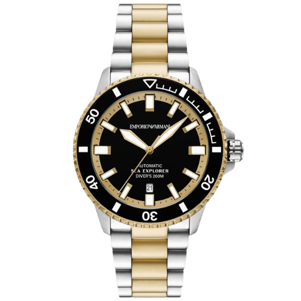 Emporio Armani Sea Explorer Automatic Two-Tone Stainless Steel Men's Watch - AR60089