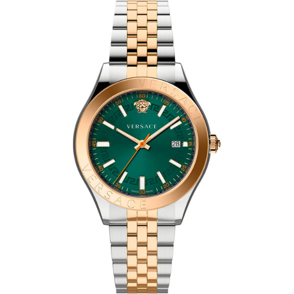 Versace Hellenium Quartz Green Dial Men's Watch VEVK01324