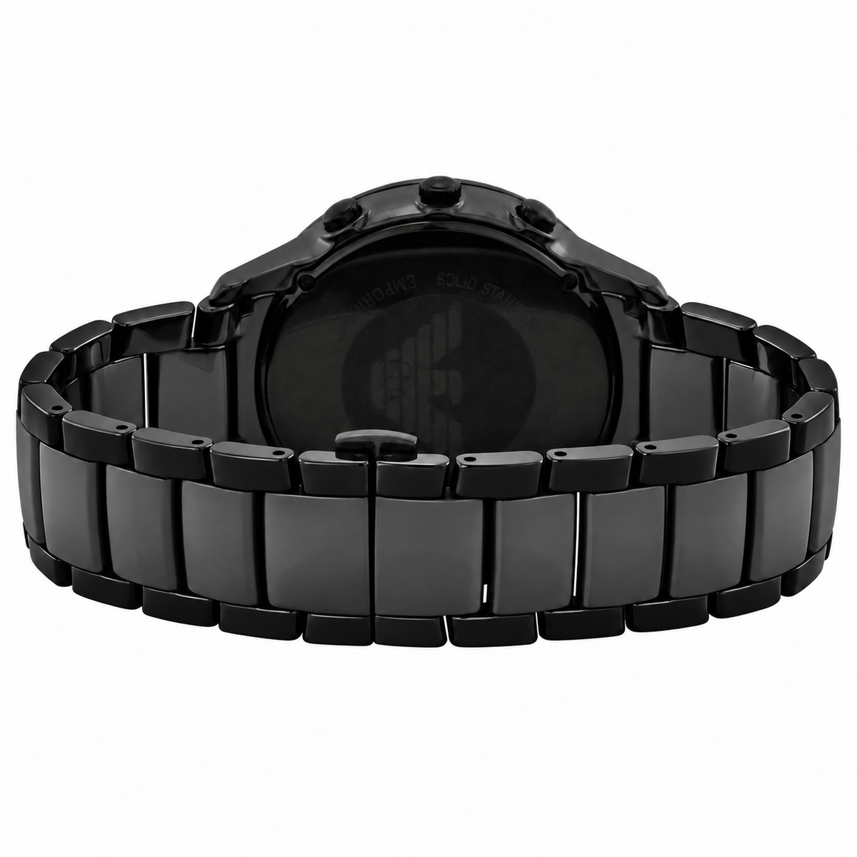 Emporio Armani Ceramica Chronograph Black Dial Men's Watch AR1451