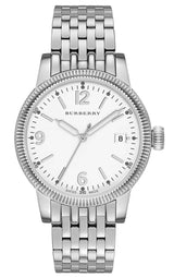 Burberry Analog White Dial Silver Steel Strap Watch for Women - BU7838 BU7838 - Image 1