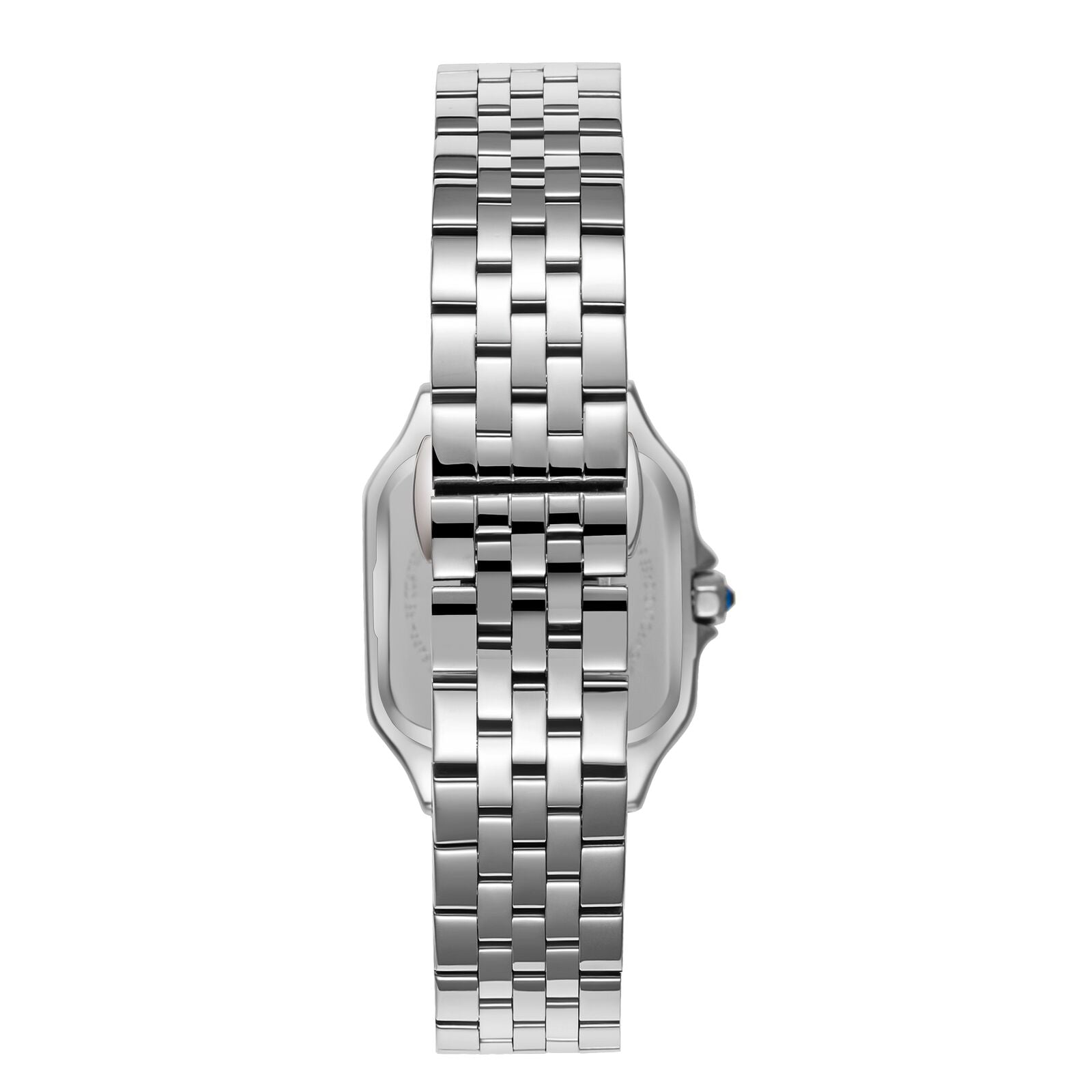 Beverly Hills Polo Club Roman Numeral All Silver Square Watch BP3755C.330