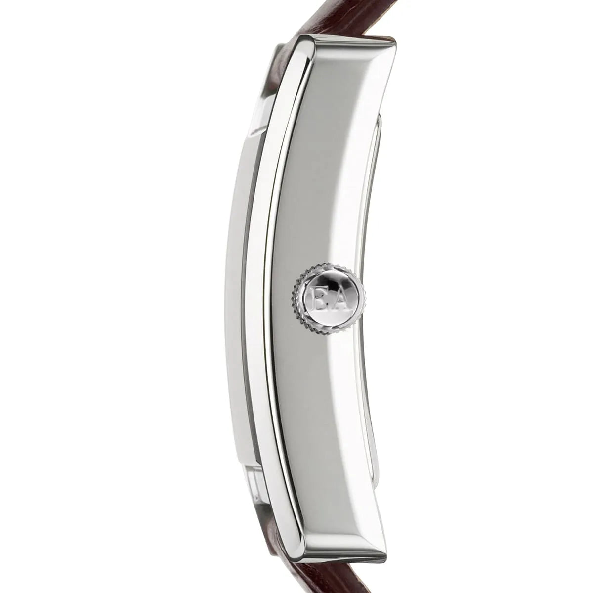Emporio Armani Gianni Rectangular Dark Brown Genuine Leather women's watch - AR0155