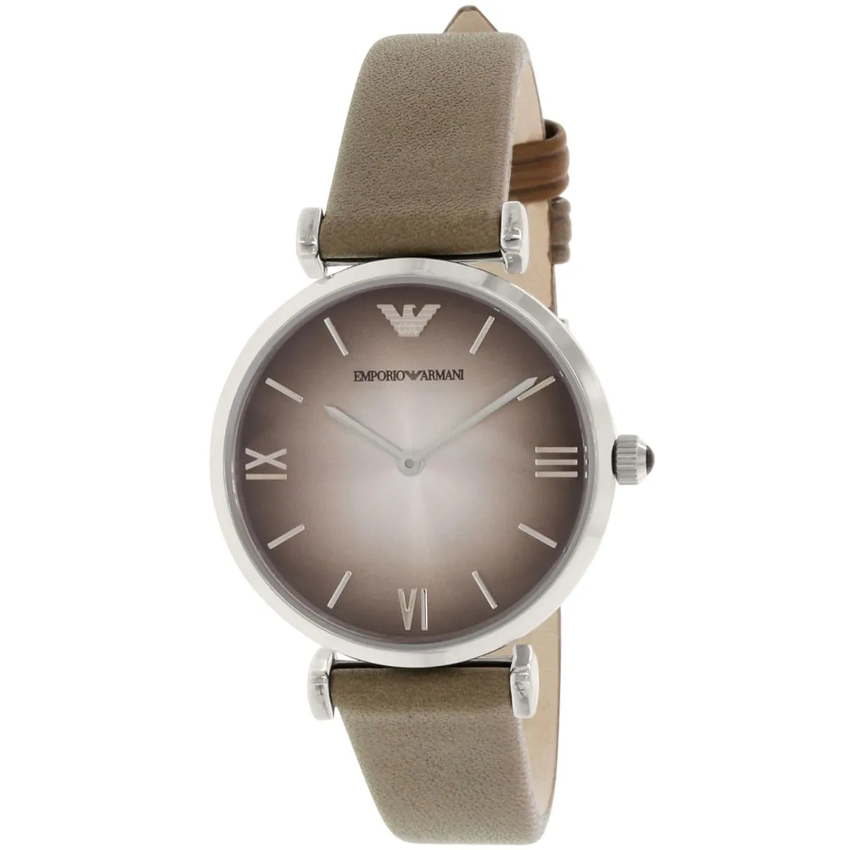 Emporio Armani Gianni T-Bar Beige Genuine Leather Women's Watch - AR1768