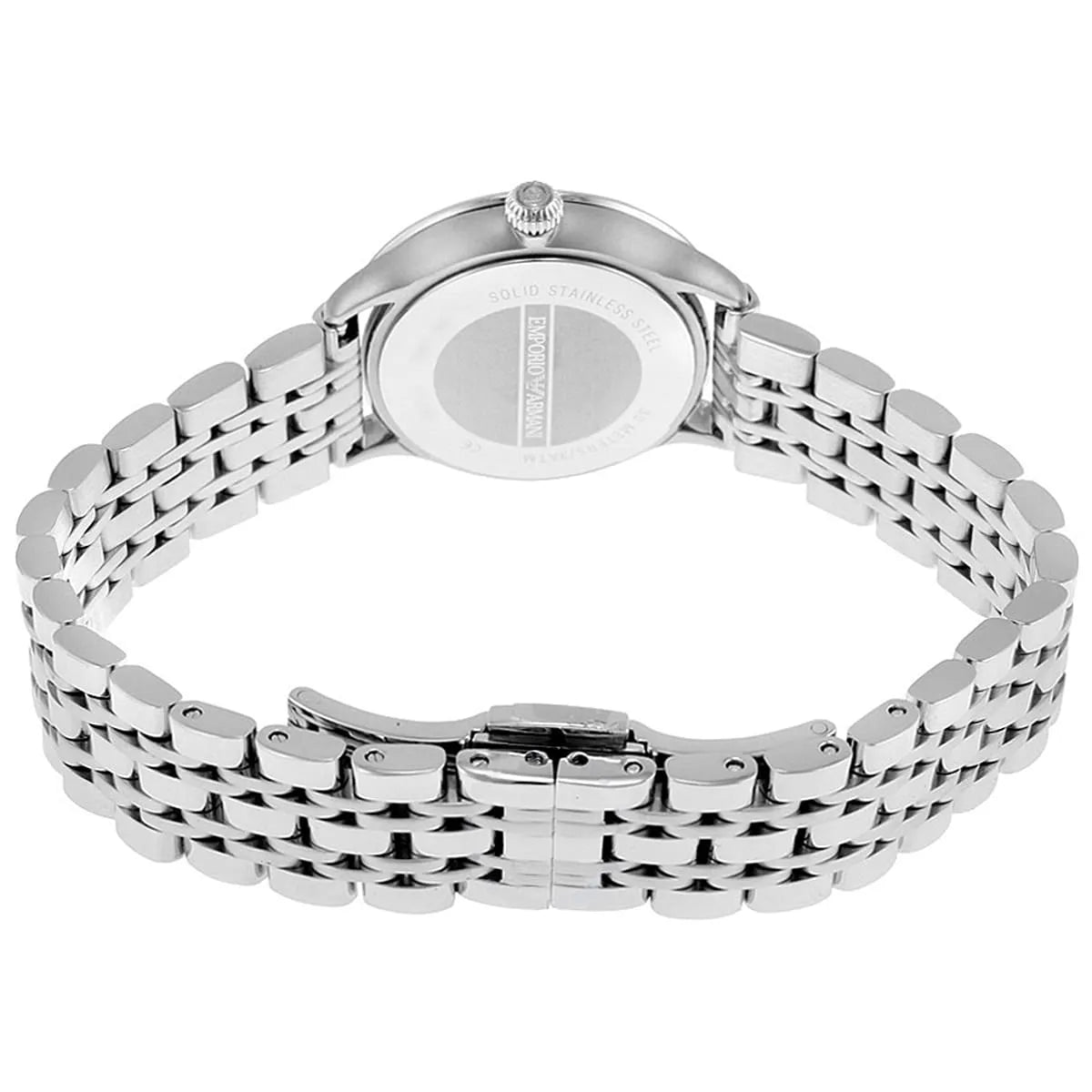 Emporio Armani Alpha X-Small Coin-edge Bezel Silver Women's Watch - AR1803