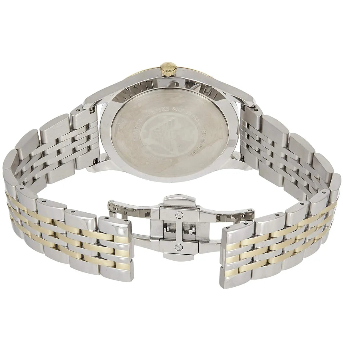 Emporio Armani Beta Large Sunray Blue Dial Two-tone Men's Watch - AR1868