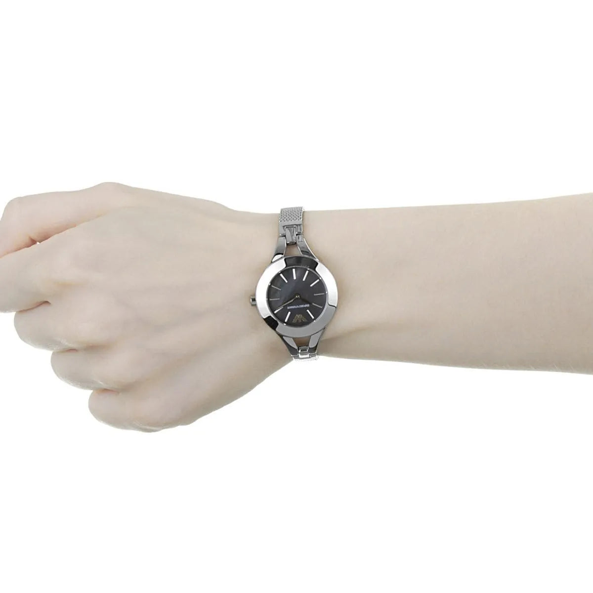 Emporio Armani Chiara Mesh/Milanese Bracelet Silver Women's Watch - AR7328