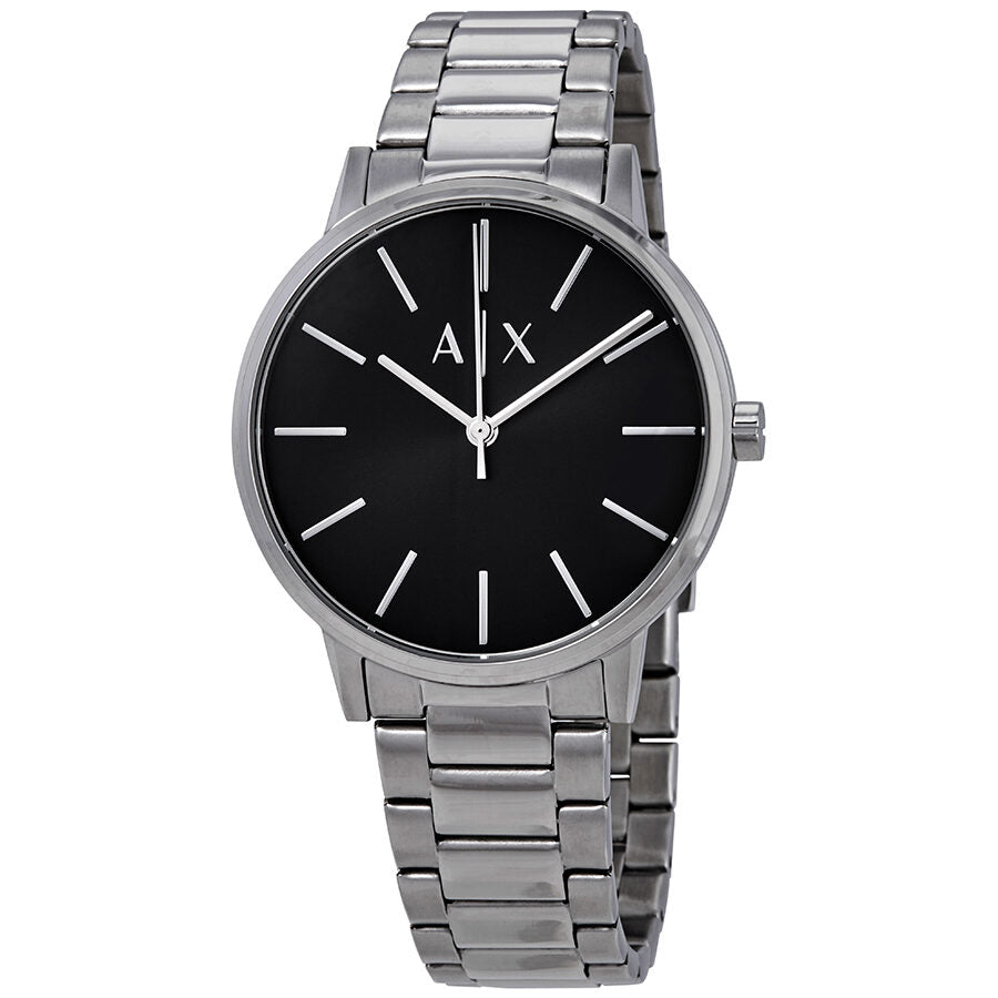 Armani Exchange Cayde Black Dial Silver Watch - AX2700