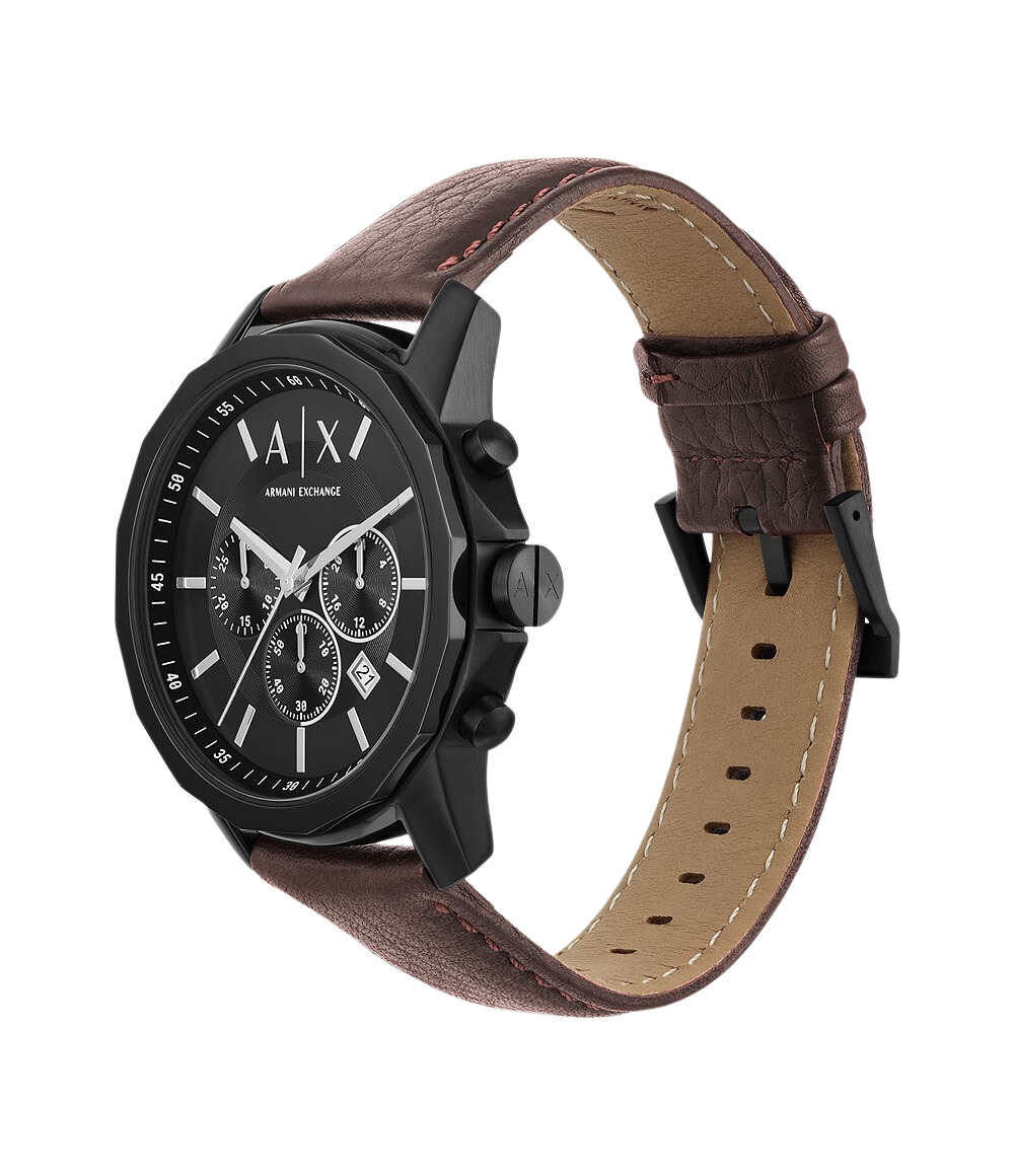 Armani Exchange Chronograph Brown Leather Menβs Watch AX1732 - Watch