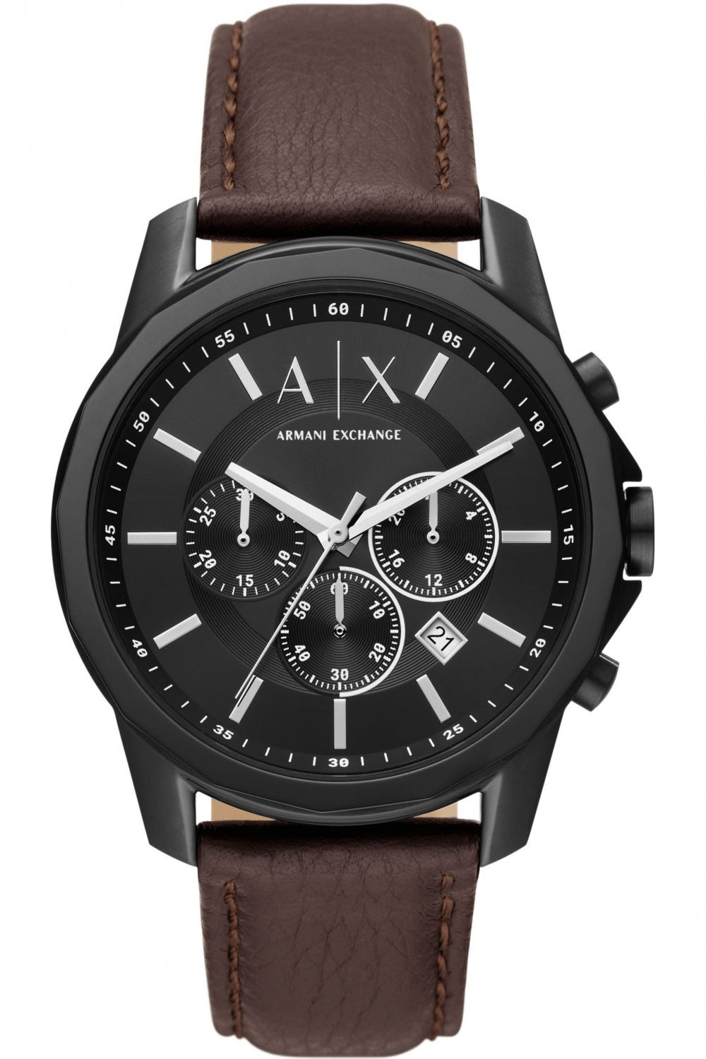 Armani Exchange Chronograph Brown Leather Menβs Watch AX1732 - Watch