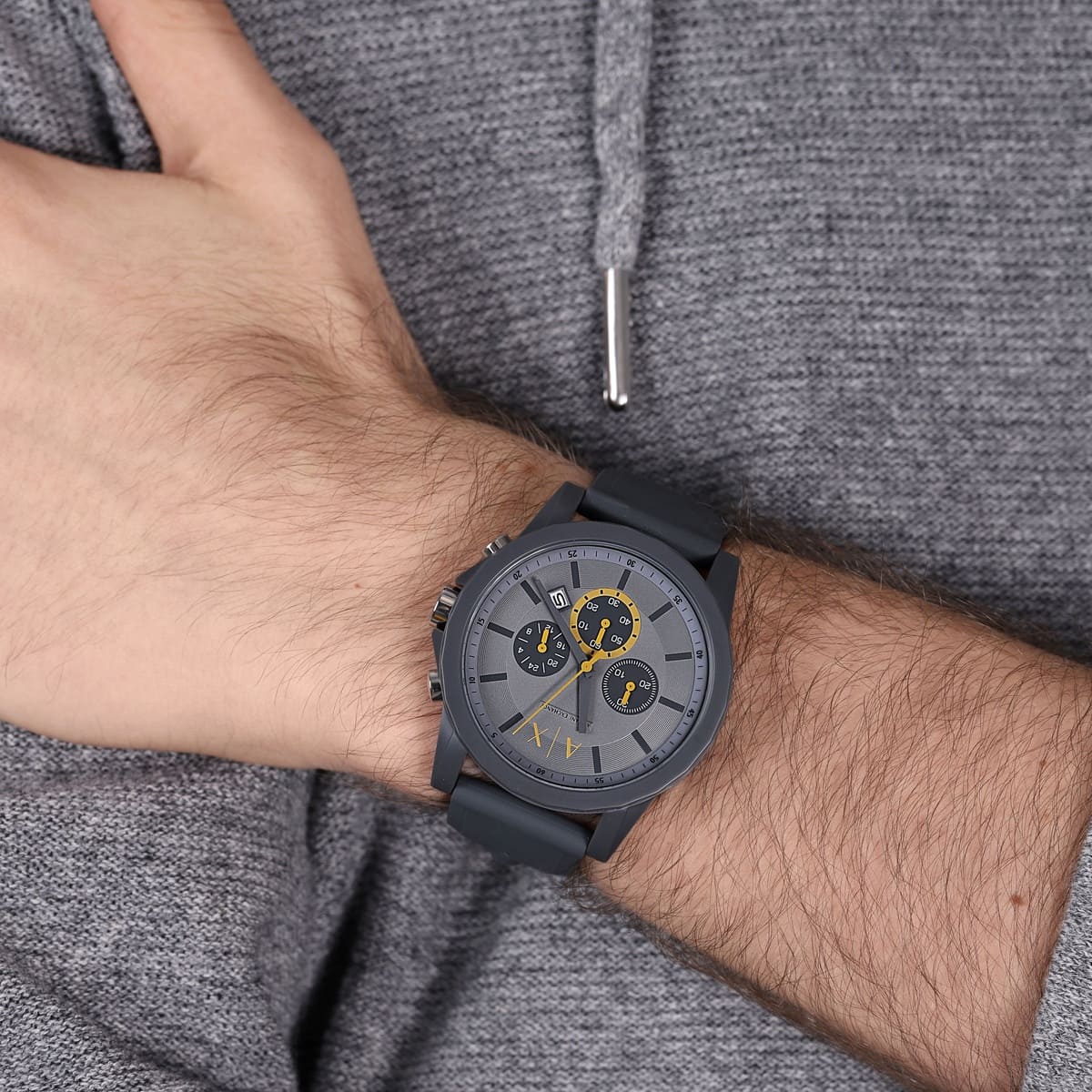 Armani Exchange Chronograph Quartz Grey Dial Menβs Watch AX7123 - Watch