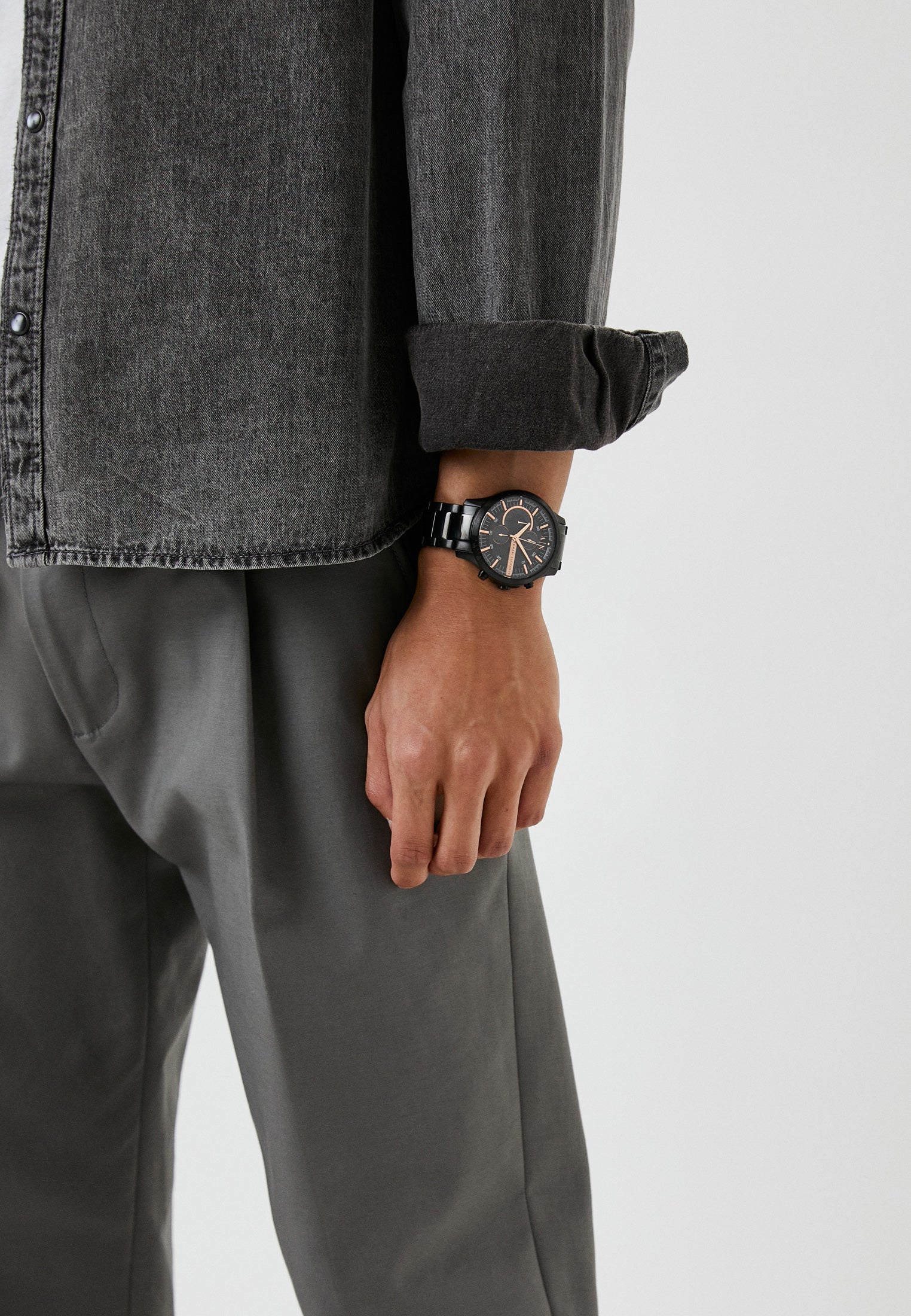 Armani Exchange Classic Chronograph Quartz Black Dial Menβs Watch AX2429 - Watch