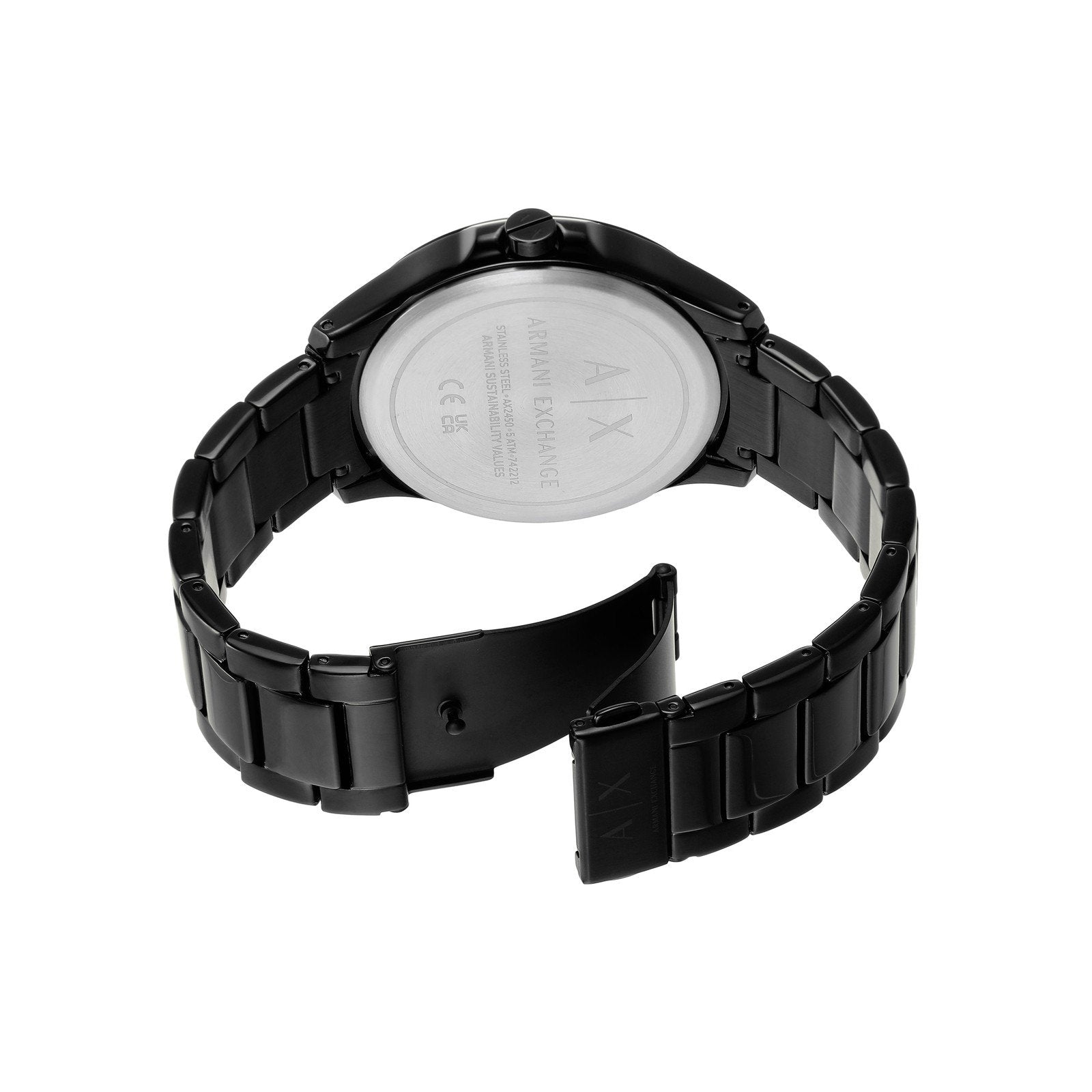 Armani Exchange Hampton Green Dial Black Watch - AX2450