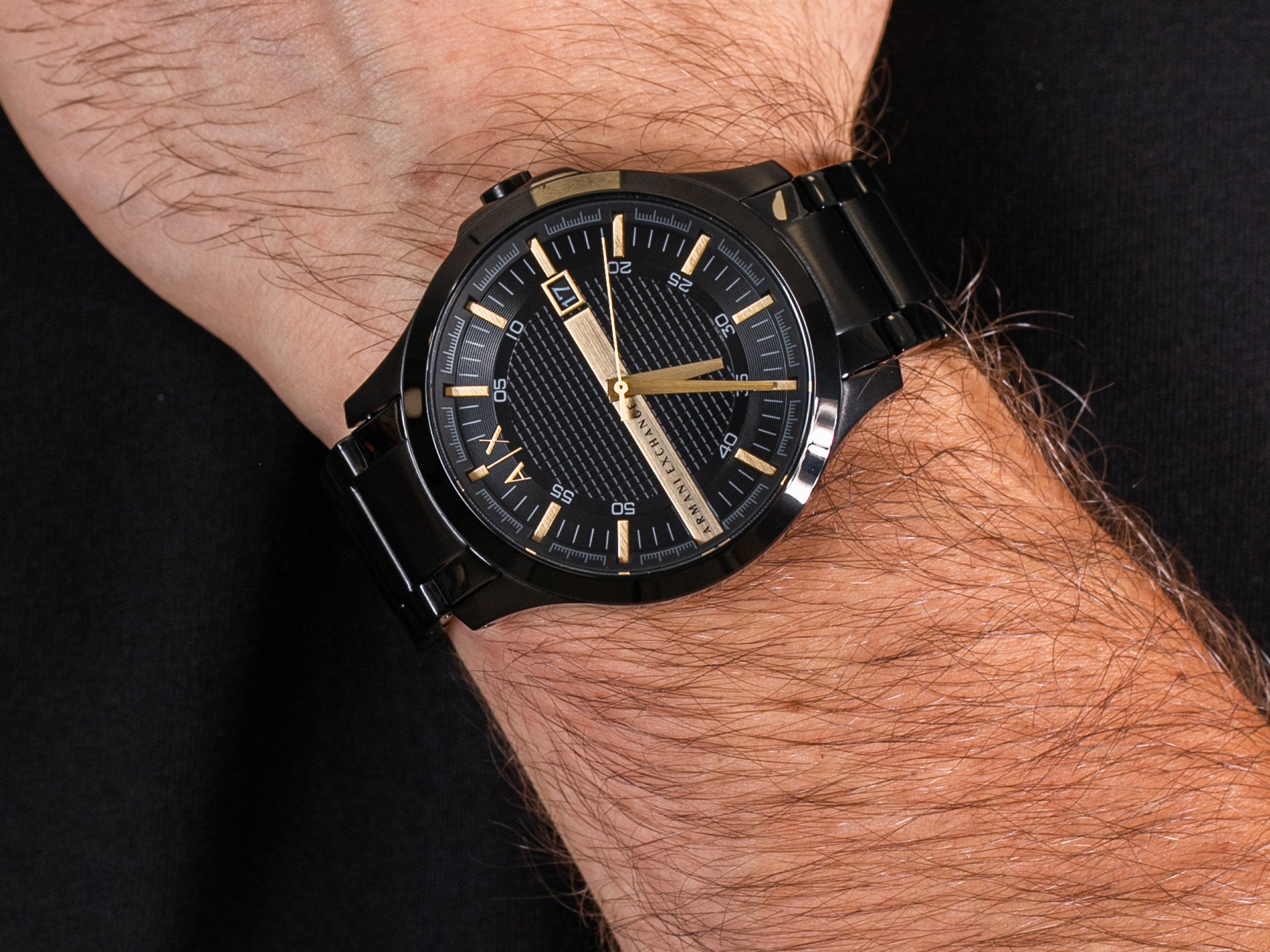 Armani Exchange Quartz Black Dial Menβs Watch AX2413 - Watch