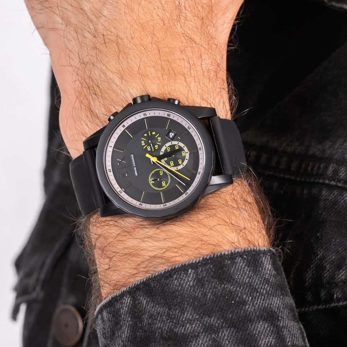 Armani Exchange Outer Banks Chronograph All Black Watch - AX1343
