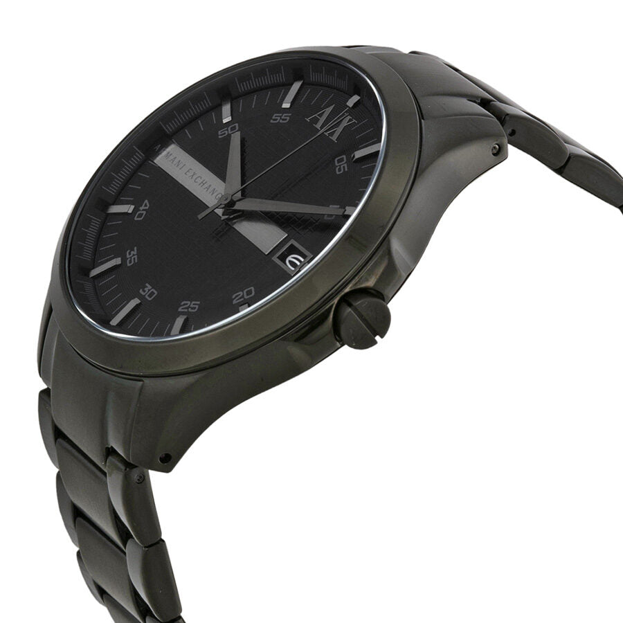 Armani Exchange Hampton Black Dial All Black Men's Watch - AX2104