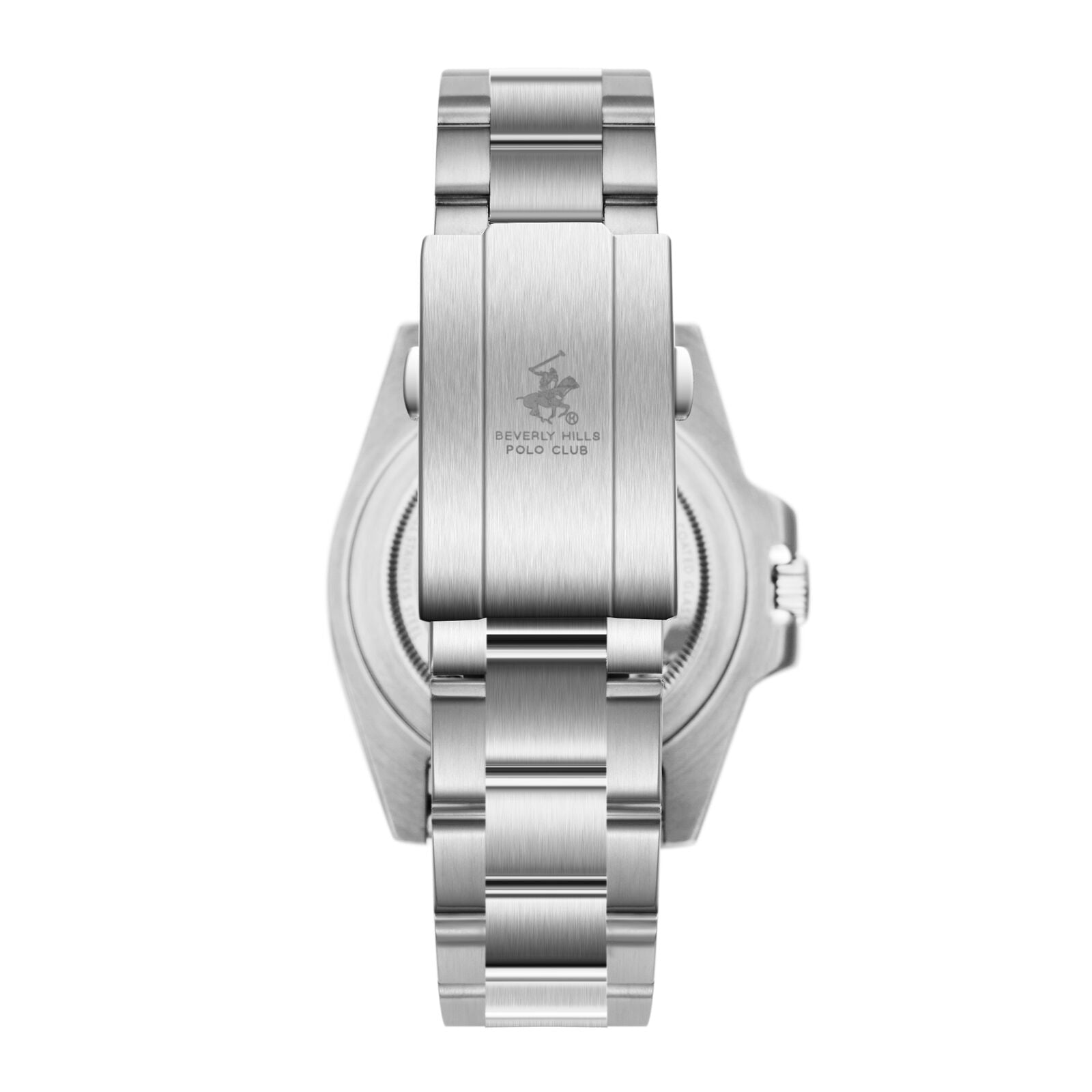 Beverly Hills Polo Club Waterproof Black Dial Silver Date Watch - BP3791X.350