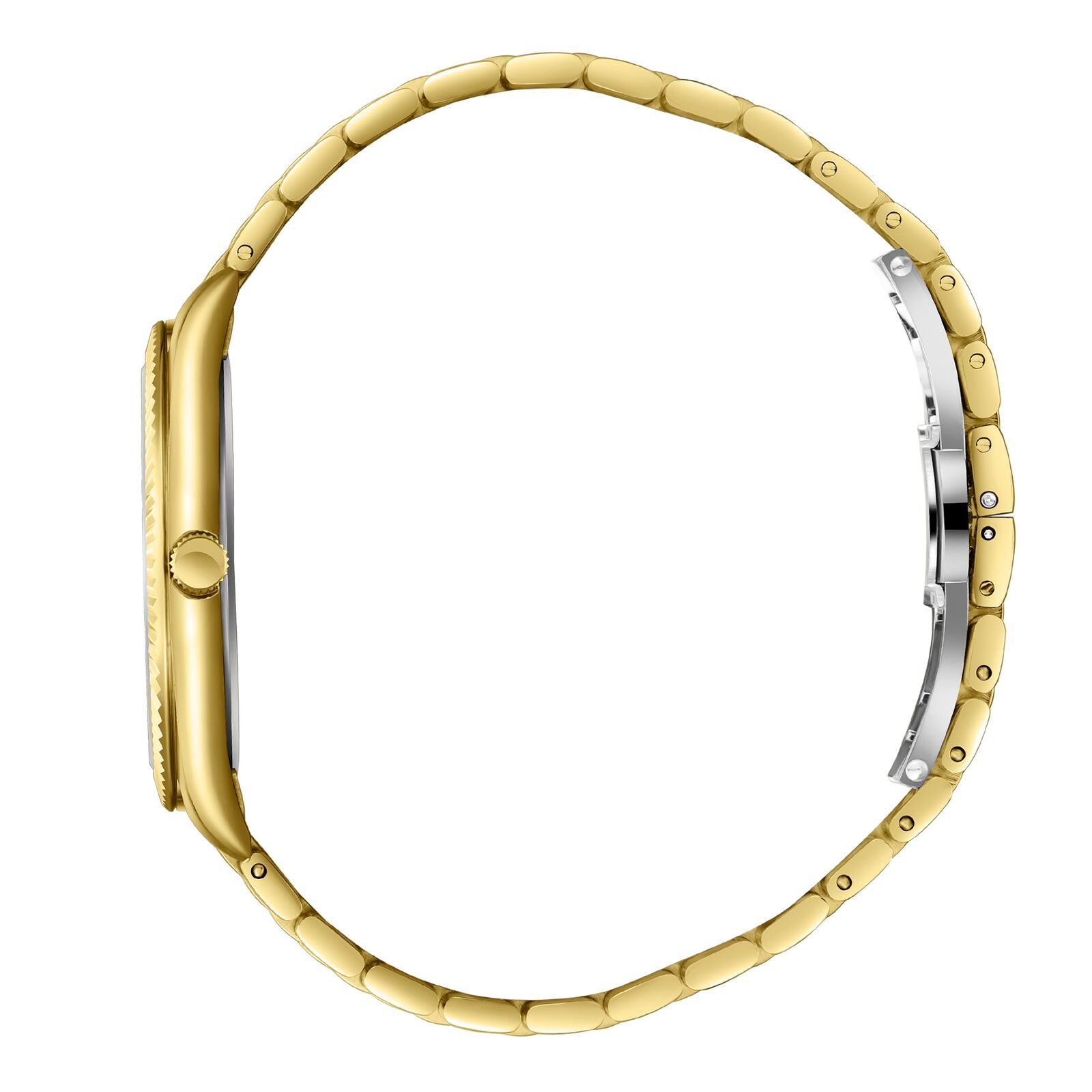 Beverly Hills Polo Club Slim Tech 5 all gold bracelet with adjustable links