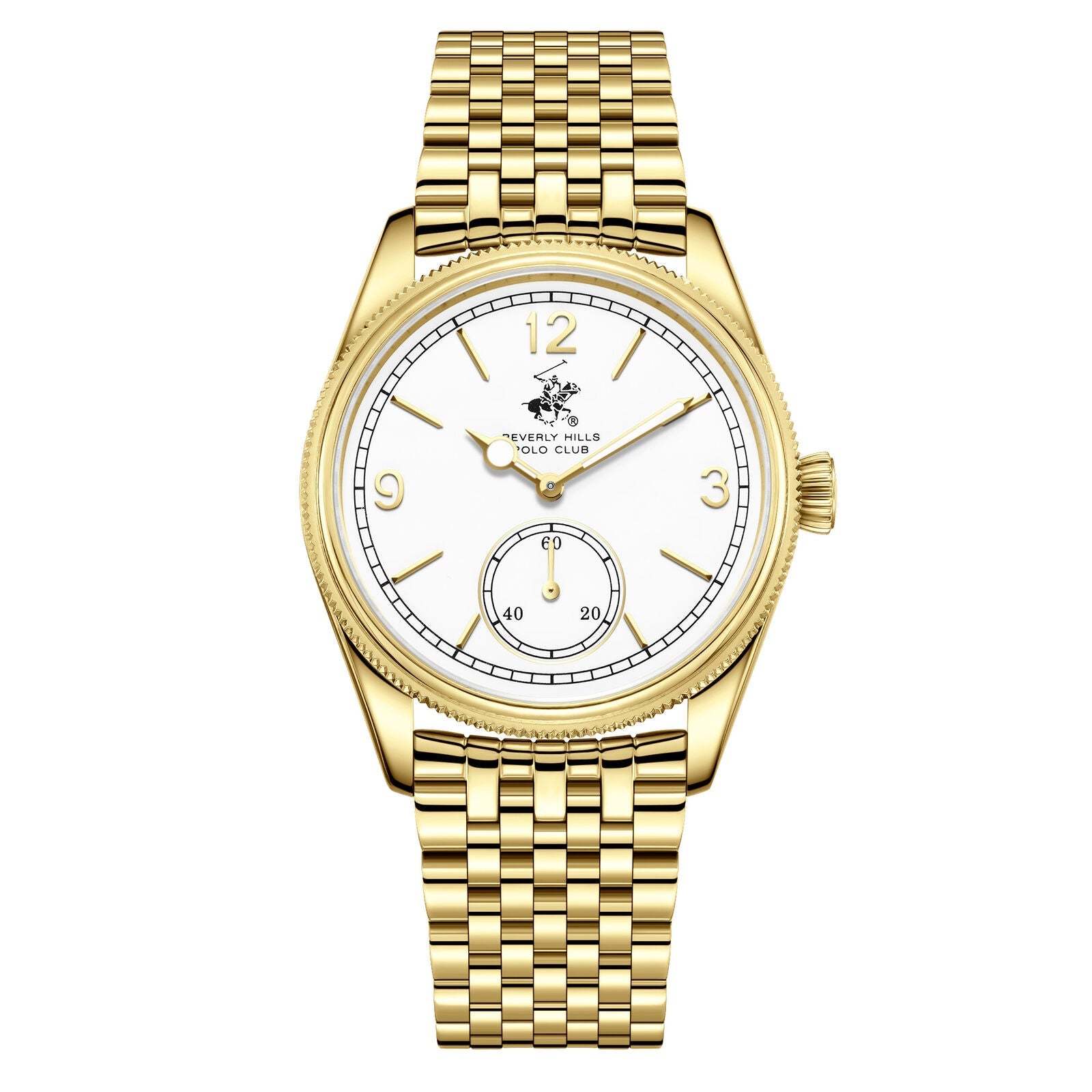 Beverly Hills Polo Club White Dial All Gold Watch BP3890X.130