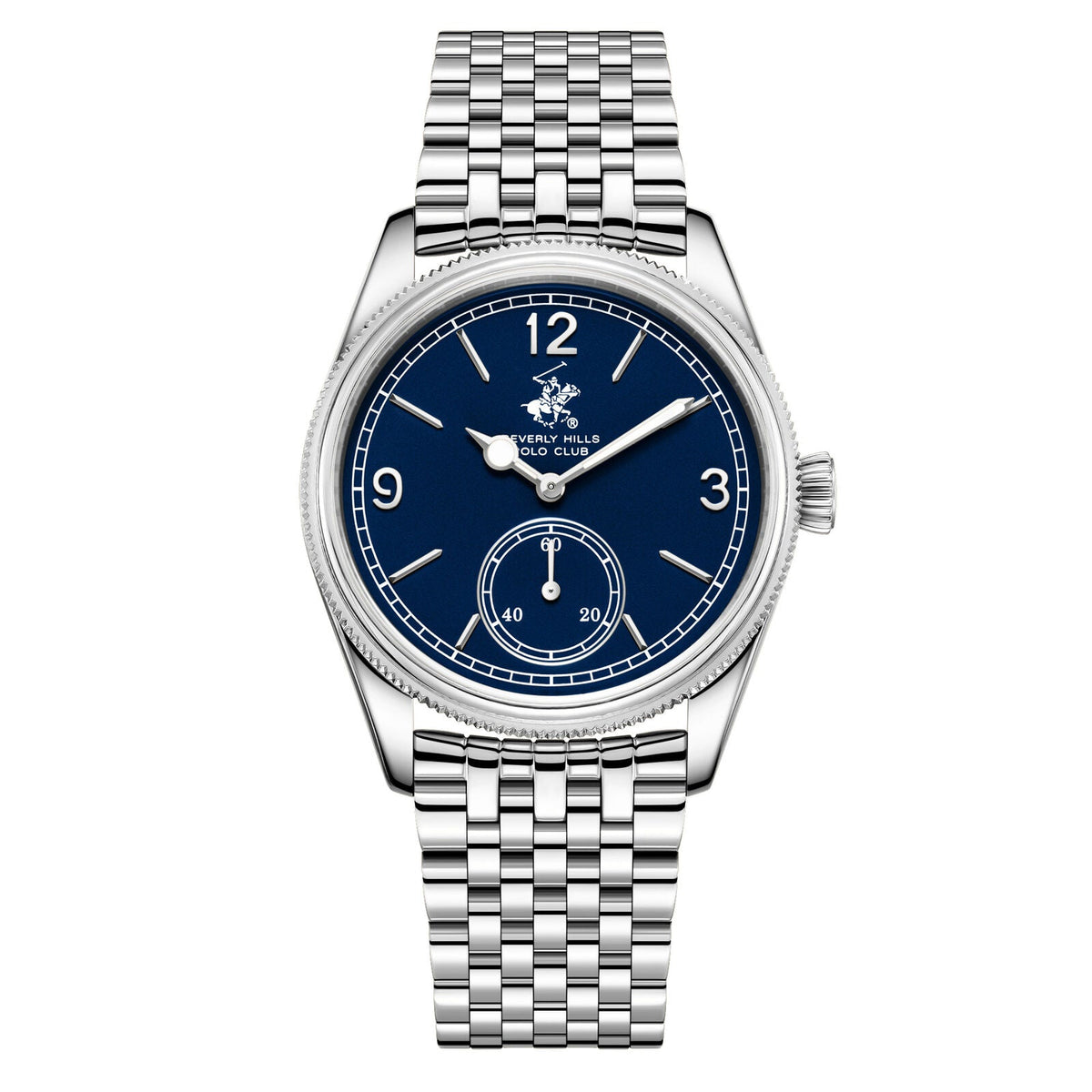 Beverly Hills Polo Club Blue Dial Silver Watch BP3890X.390