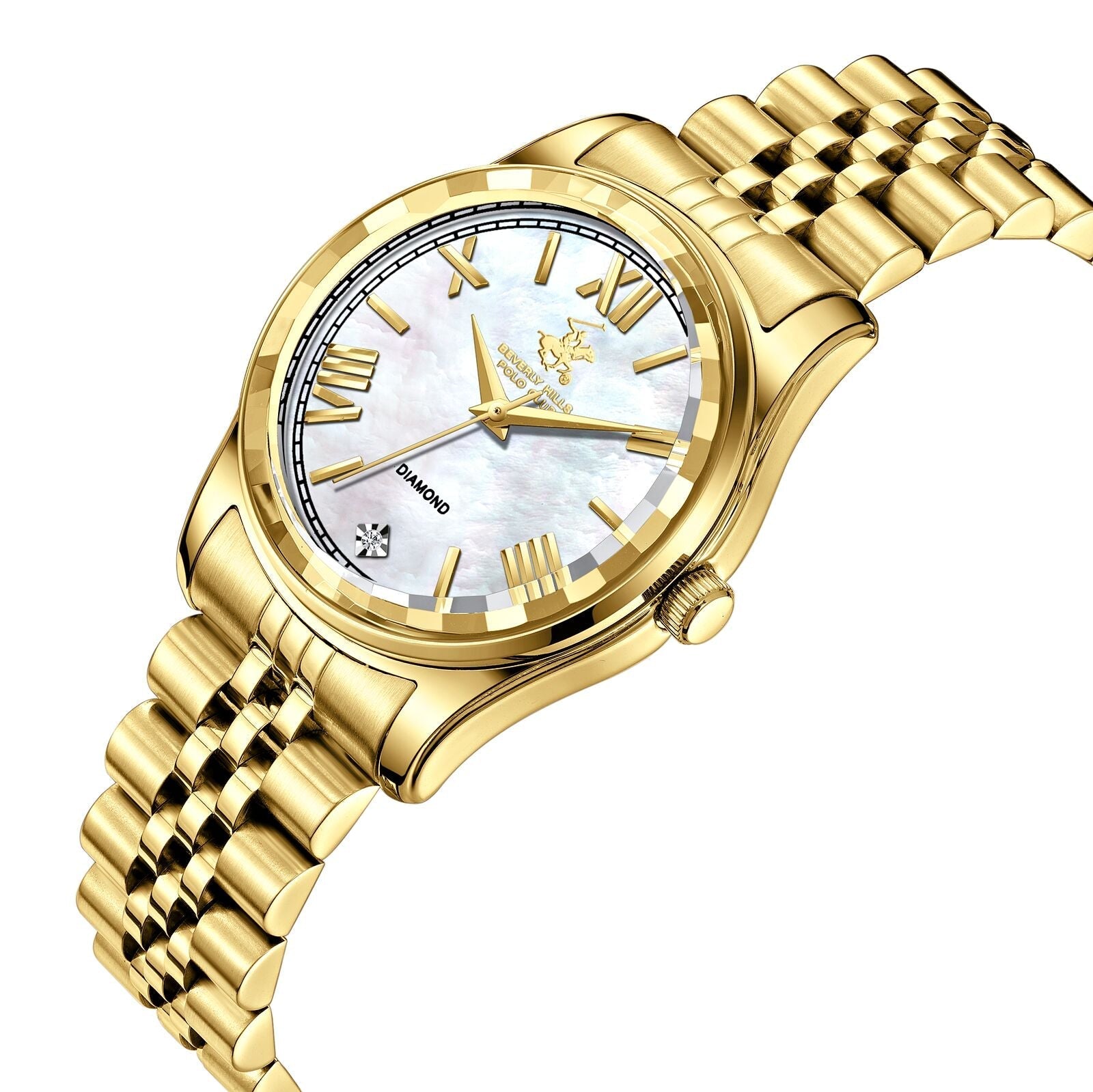 Beverly Hills Polo Club Gold Stainless Steel Ladies Watch - BP3808C.120