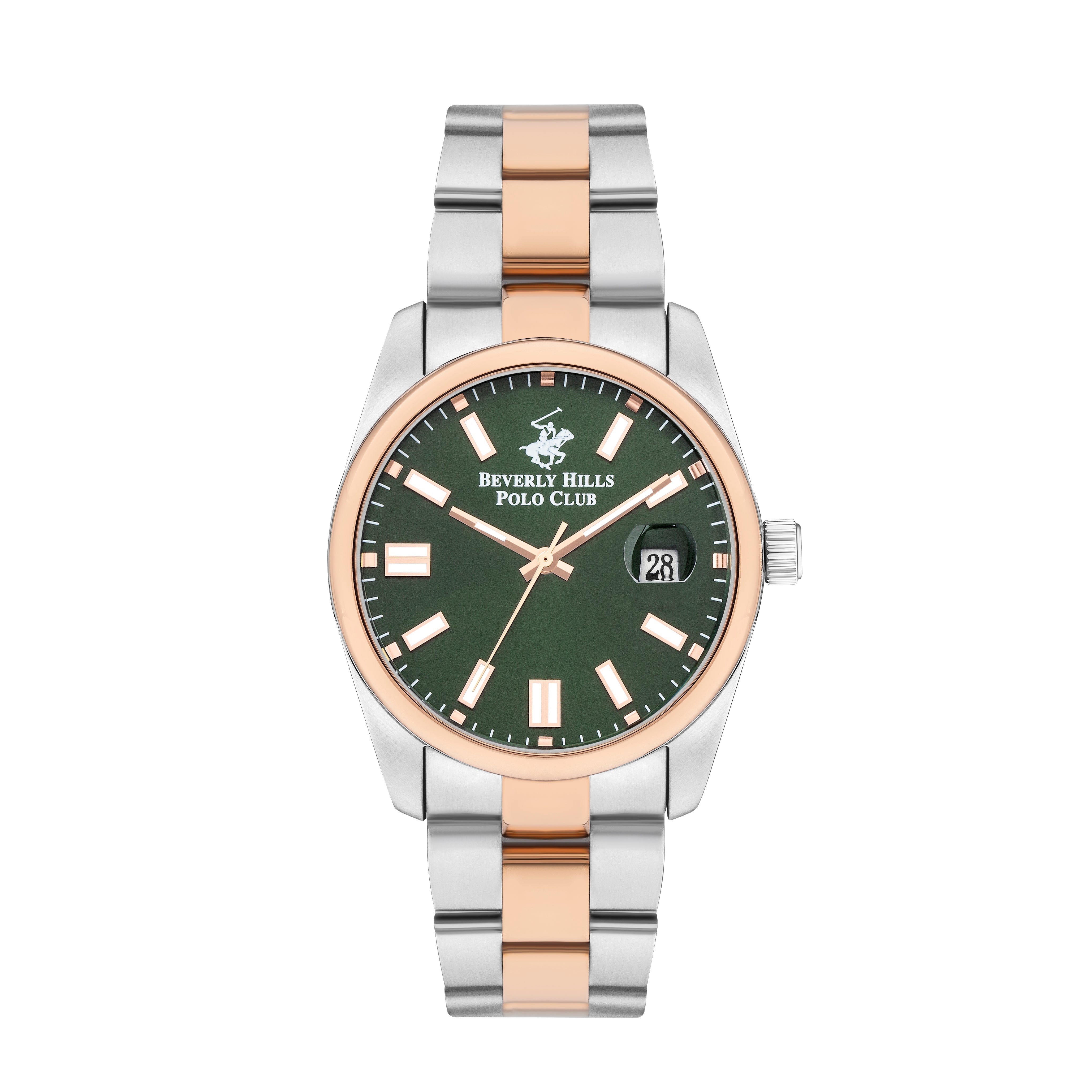 BEVERLY HILLS POLO CLUB Menβs Analog Green Dial Watch - BP3373X.570 - Watch